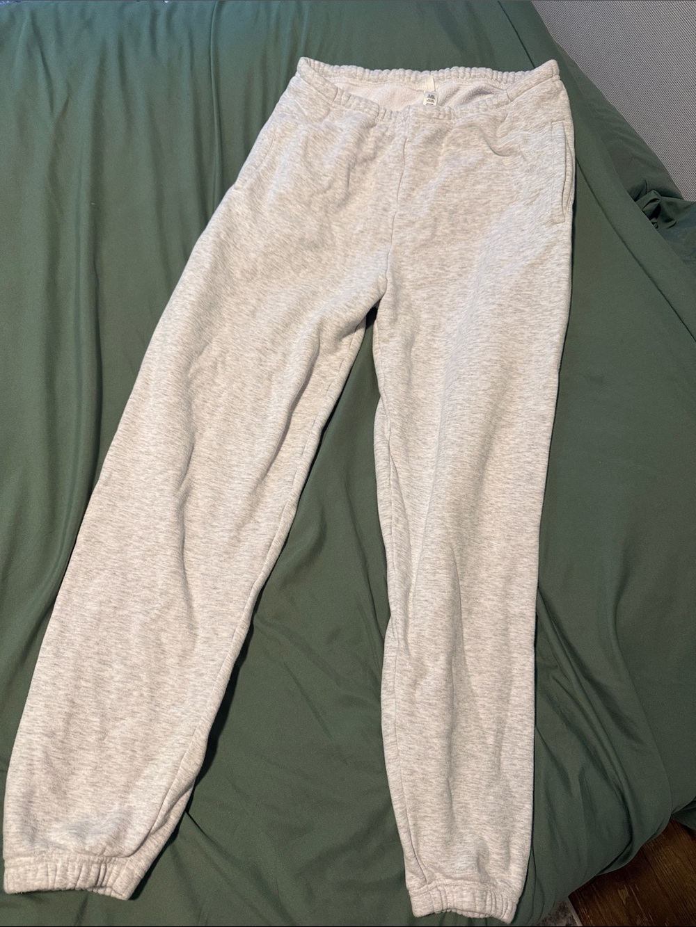 SKIMS women’s  Light Gray Elastic-Waist Sweatpants